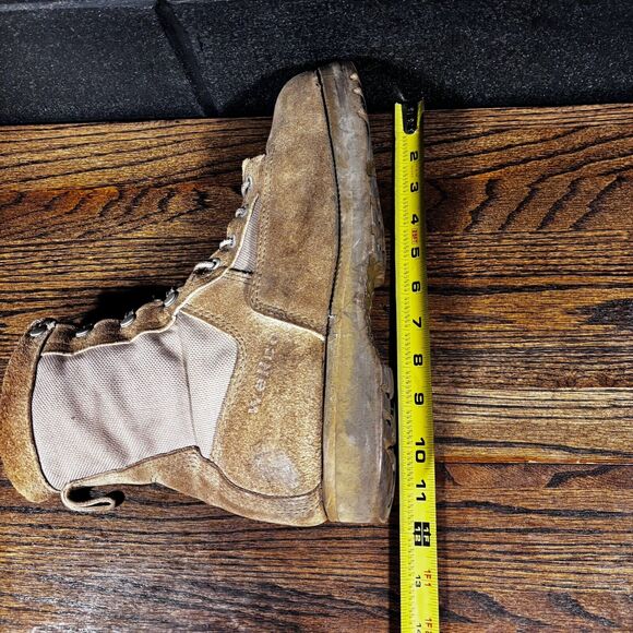 Vintage Wellco Desert Tan Leather Tactical Combat Boots USGI Men’s 8.5 Wide - Picture 7 of 8